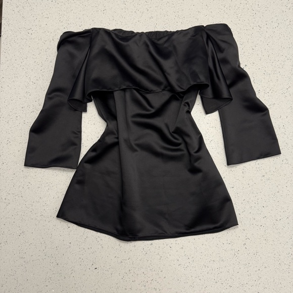 Zara Dresses & Skirts - Elegant Black Off-Shoulder Dress